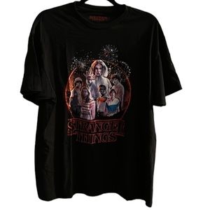 Stranger Things Graphic T Shirt Black XL New